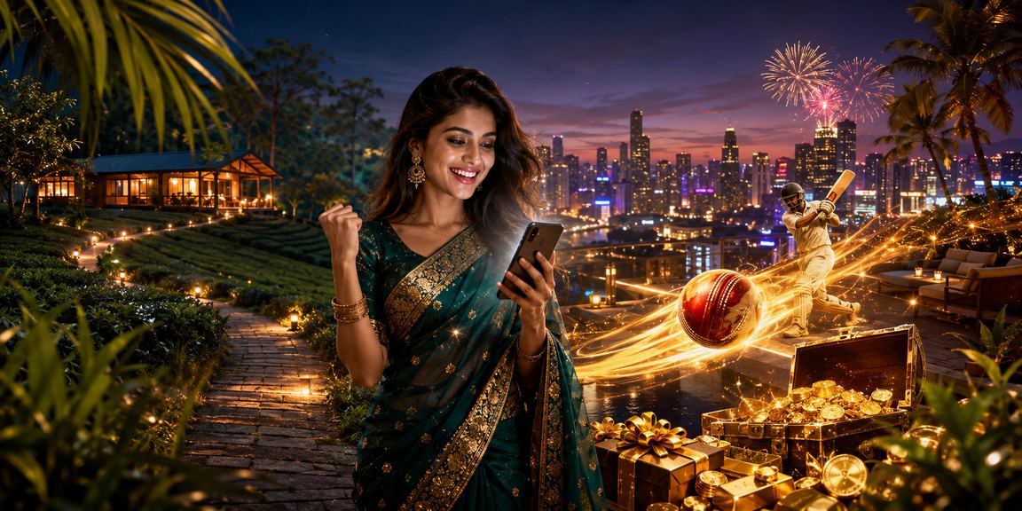 সিলেটে চা বাগানের পাশে ক্রিকেট বেটিং